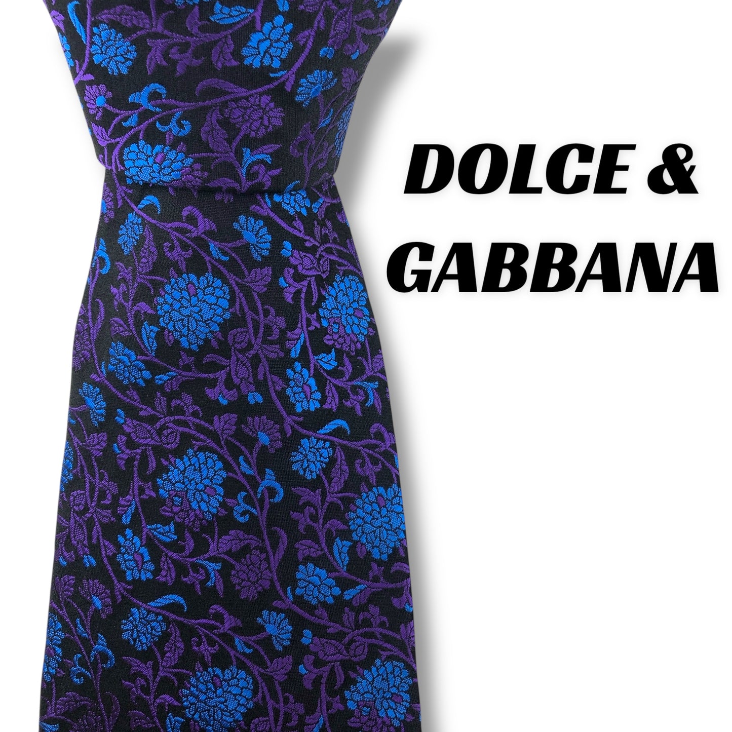 【7688】美品！ドルチェアンドガッバーナ　ネクタイ　紫系