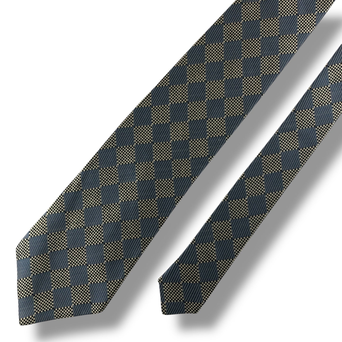 【7689】良品！バレンシアガ　ネクタイ　水色系