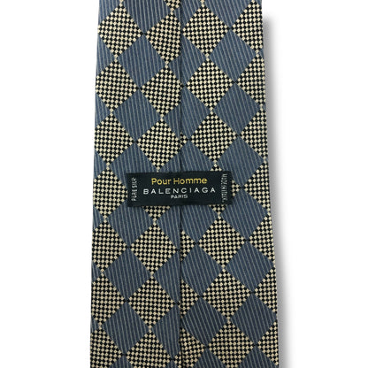 【7689】良品！バレンシアガ　ネクタイ　水色系