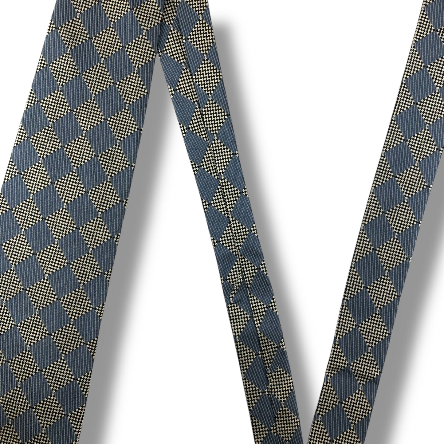 【7689】良品！バレンシアガ　ネクタイ　水色系