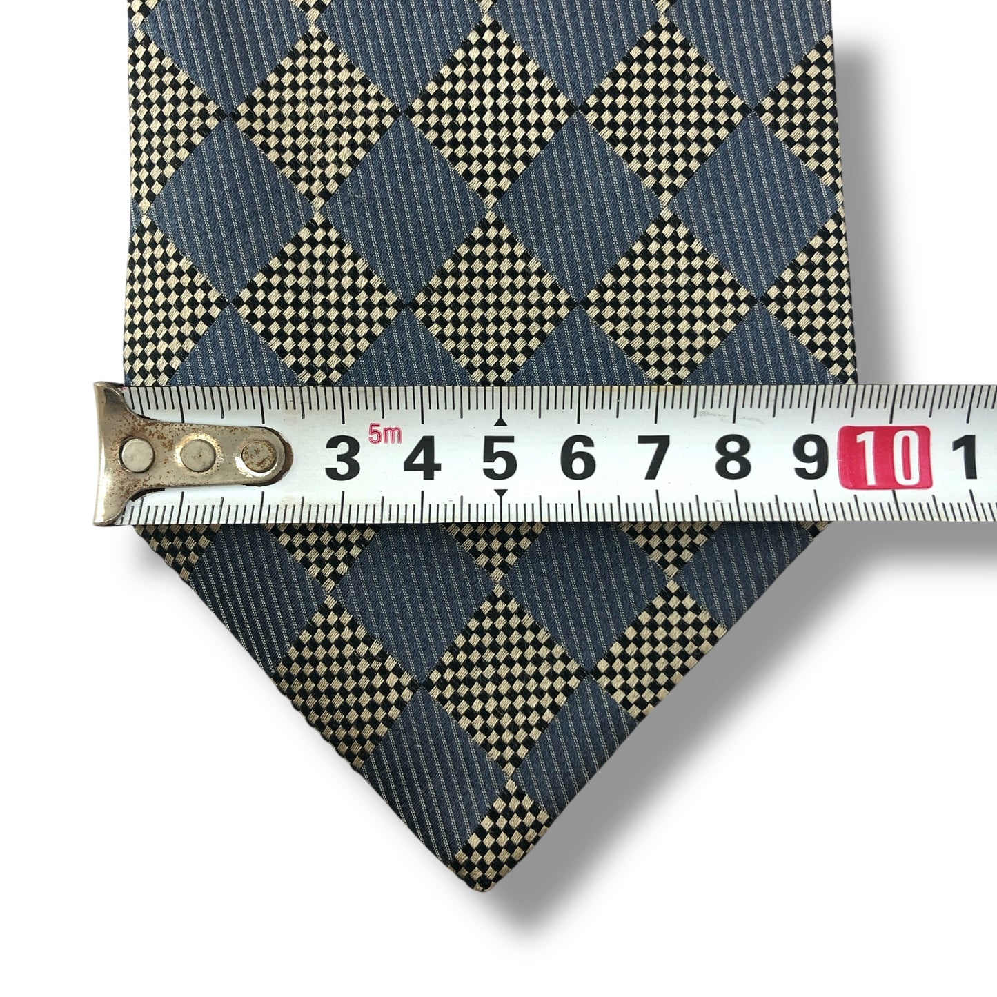 【7689】良品！バレンシアガ　ネクタイ　水色系