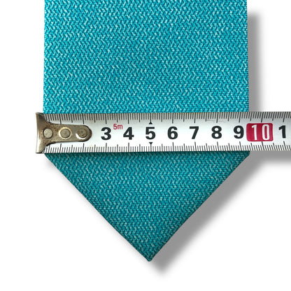 【7692】美品！ブルガリ　ネクタイ　水色系