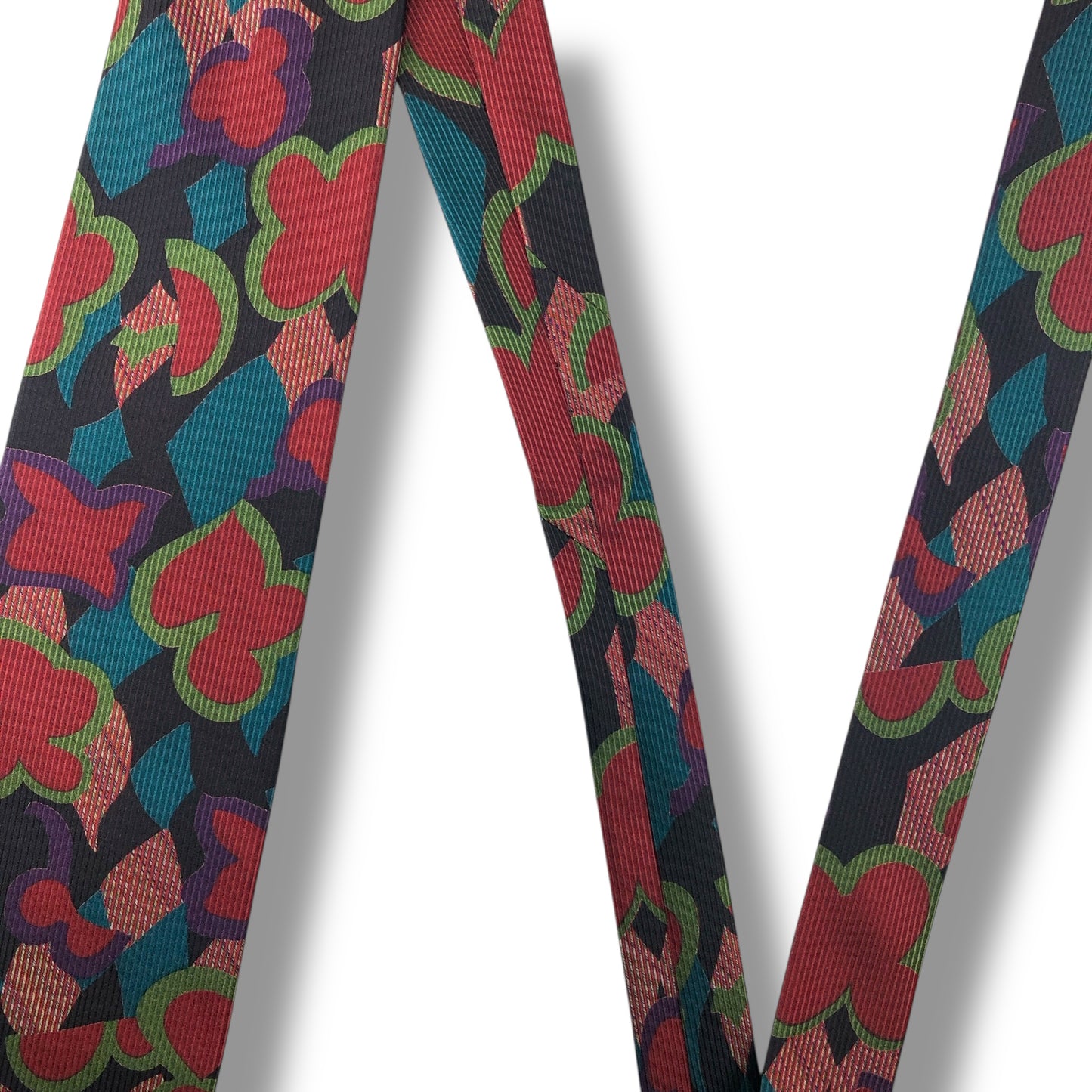 【7694】良品！エンリココベリ　ネクタイ　レッド系