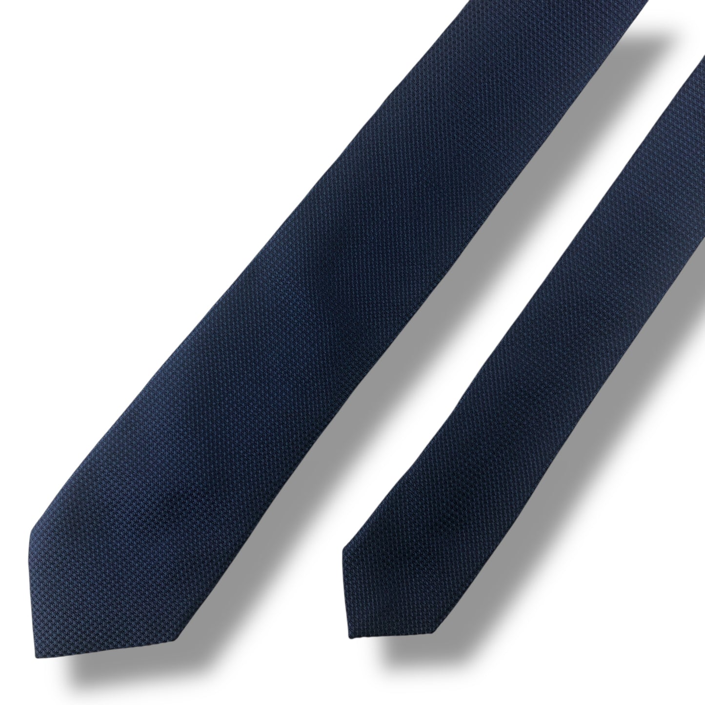 【7703】美品！ダンヒル　ネクタイ　ブルー系　ナロータイ