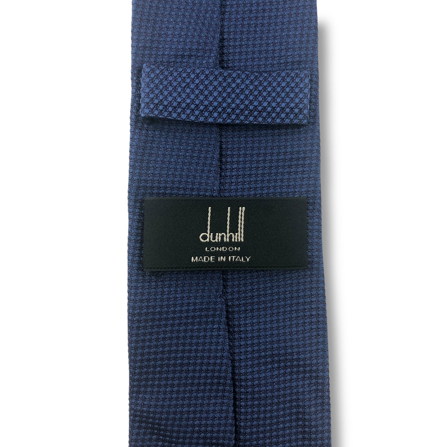 【7703】美品！ダンヒル　ネクタイ　ブルー系　ナロータイ