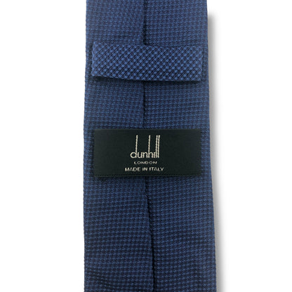 【7703】美品！ダンヒル　ネクタイ　ブルー系　ナロータイ