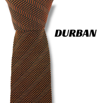 【7711】美品ー良品！ダーバン　ネクタイ　ブウラン系