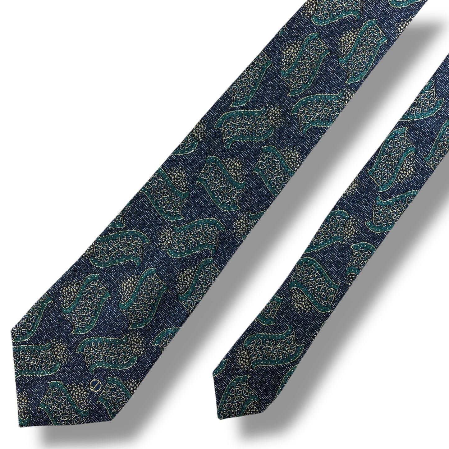 【7713】美品！ダンヒル　ネクタイ　ブルー系