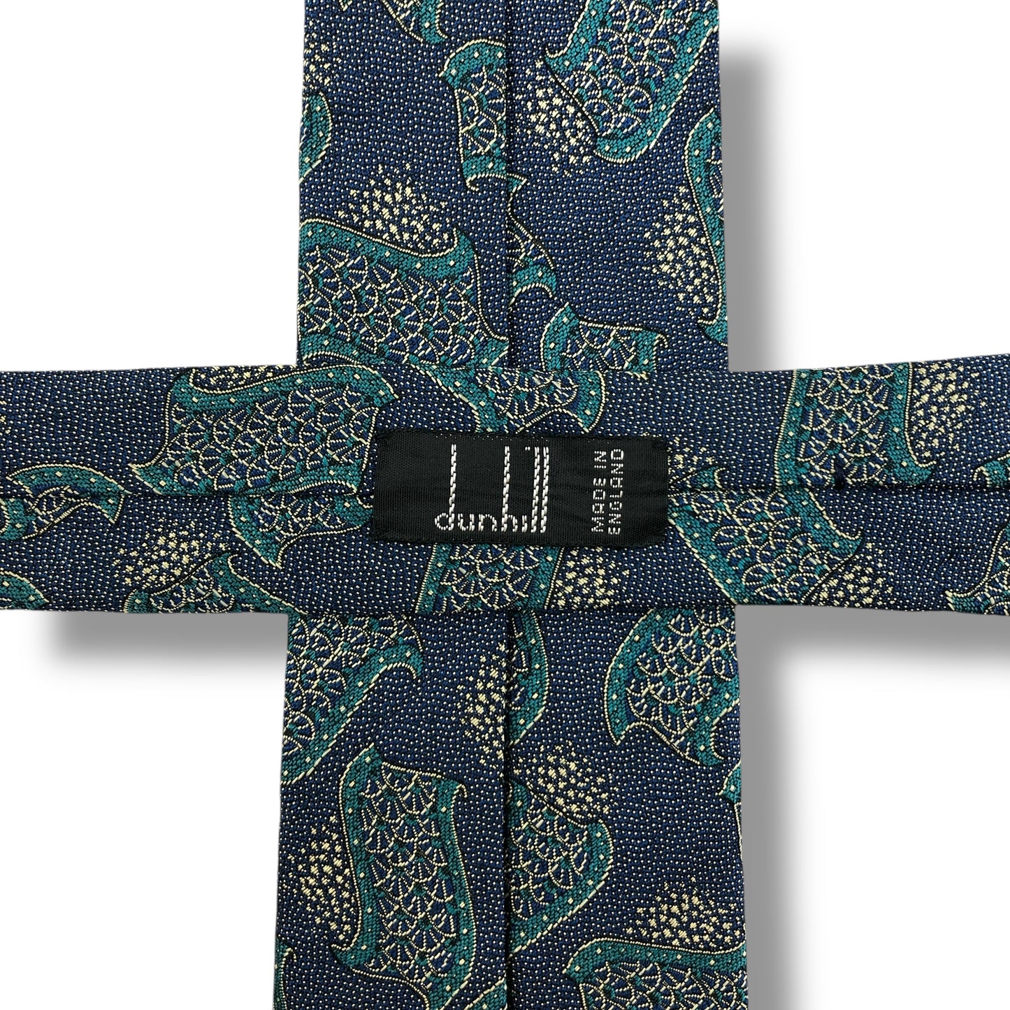 【7713】美品！ダンヒル　ネクタイ　ブルー系