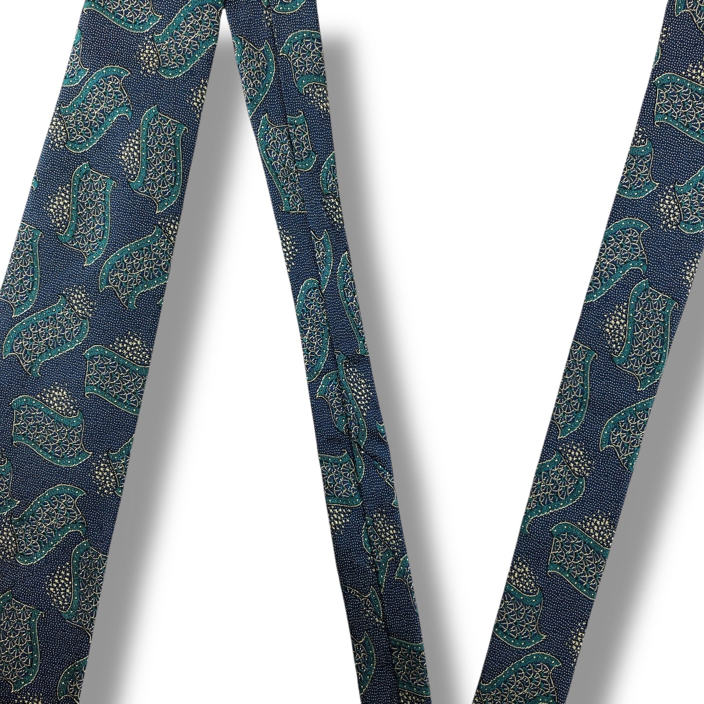 【7713】美品！ダンヒル　ネクタイ　ブルー系