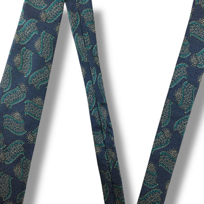 【7713】美品！ダンヒル　ネクタイ　ブルー系