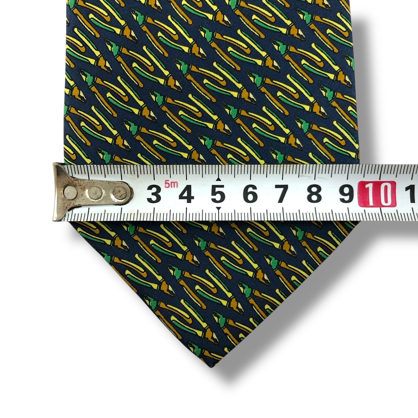 【7720】良品！ピエールバルマン　ネクタイ　ネイビー系　ペンチ柄系