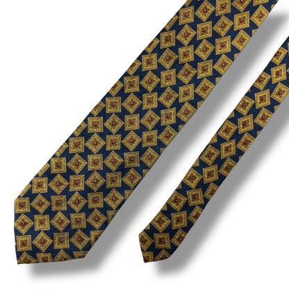 【7721】美品！ヴァレンティノ　ネクタイ　ネイビー系