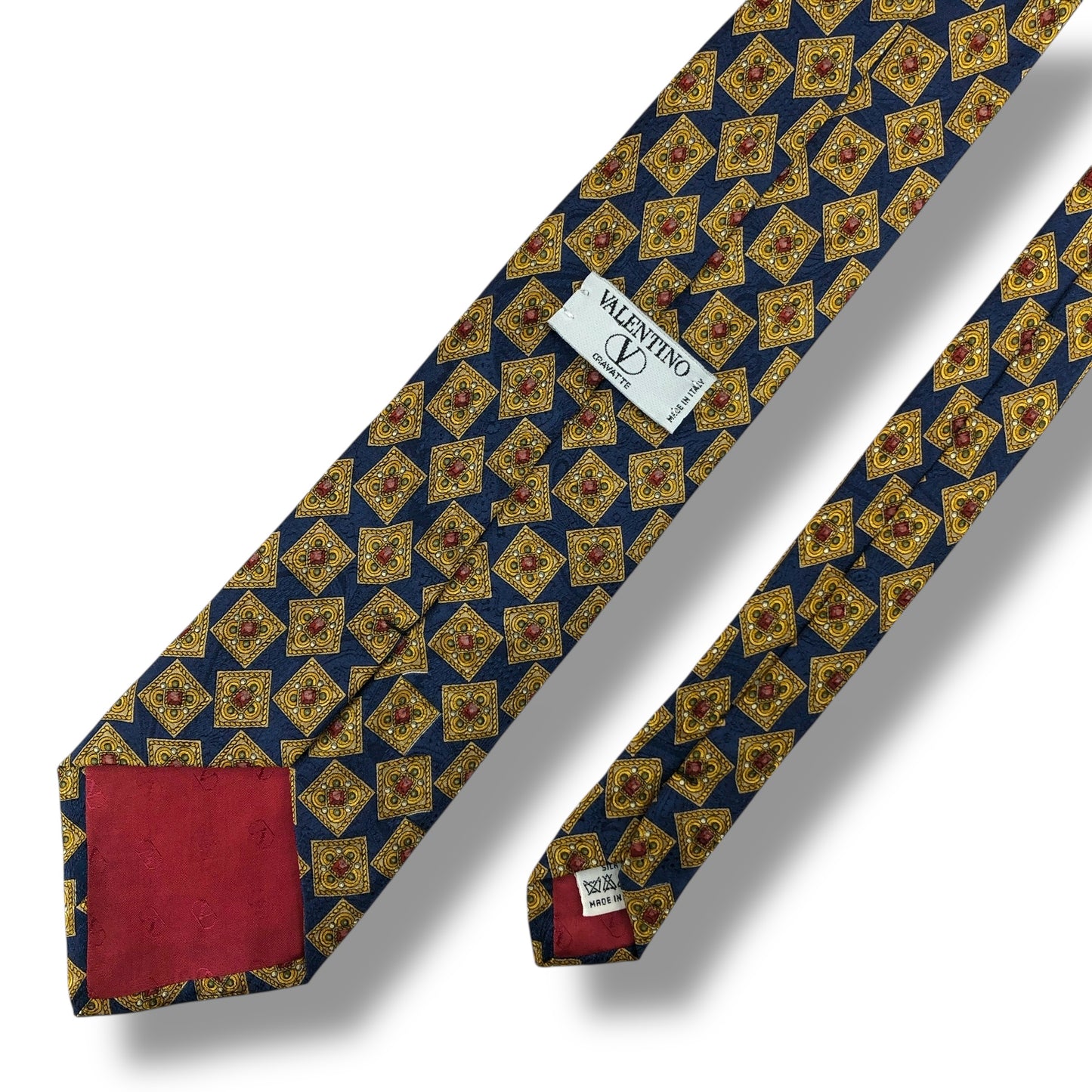 【7721】美品！ヴァレンティノ　ネクタイ　ネイビー系
