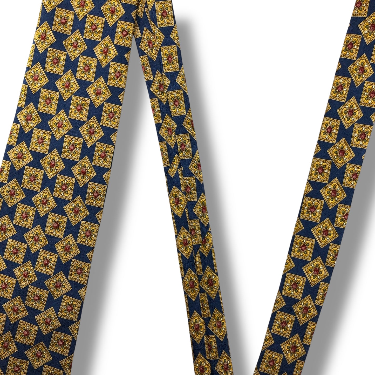 【7721】美品！ヴァレンティノ　ネクタイ　ネイビー系