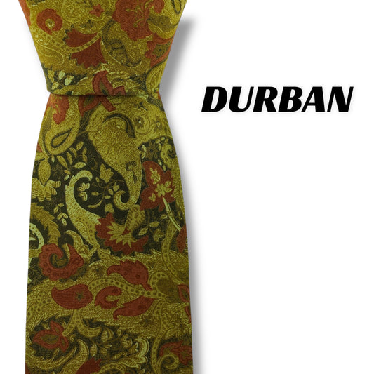 【7722】美品！ダーバン　ネクタイ　グリーン系