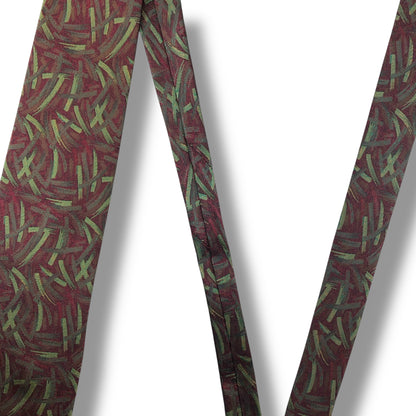 【7725】美品！イブサンローラン　ネクタイ　バーガンディー系