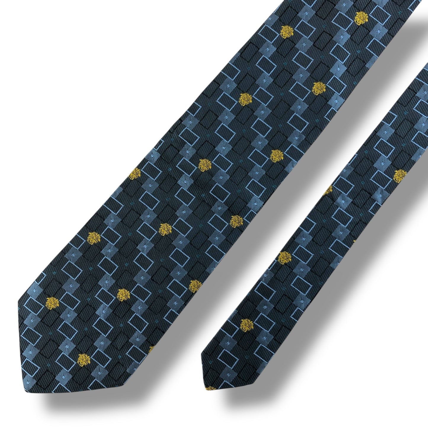 【7726】美品！ヴェルサーチ　ネクタイ　メデューサ　ブルー系