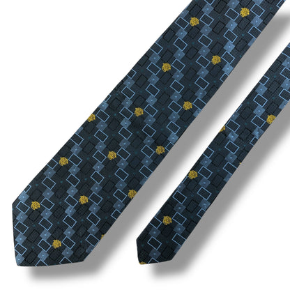 【7726】美品！ヴェルサーチ　ネクタイ　メデューサ　ブルー系