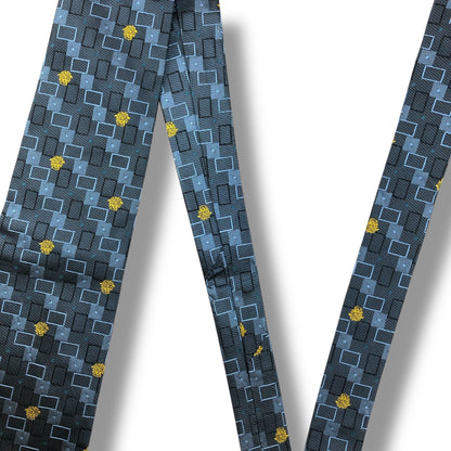 【7726】美品！ヴェルサーチ　ネクタイ　メデューサ　ブルー系