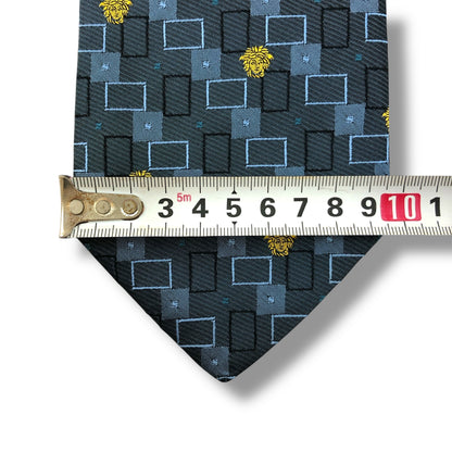 【7726】美品！ヴェルサーチ　ネクタイ　メデューサ　ブルー系