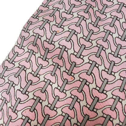【8562】良品！エルメス　ネクタイ　薄ピンク系