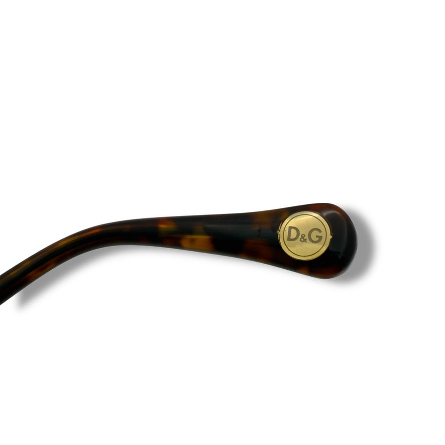 【159】美品！ドルチェアンドガッパーナ　メガネ　ブラウン系