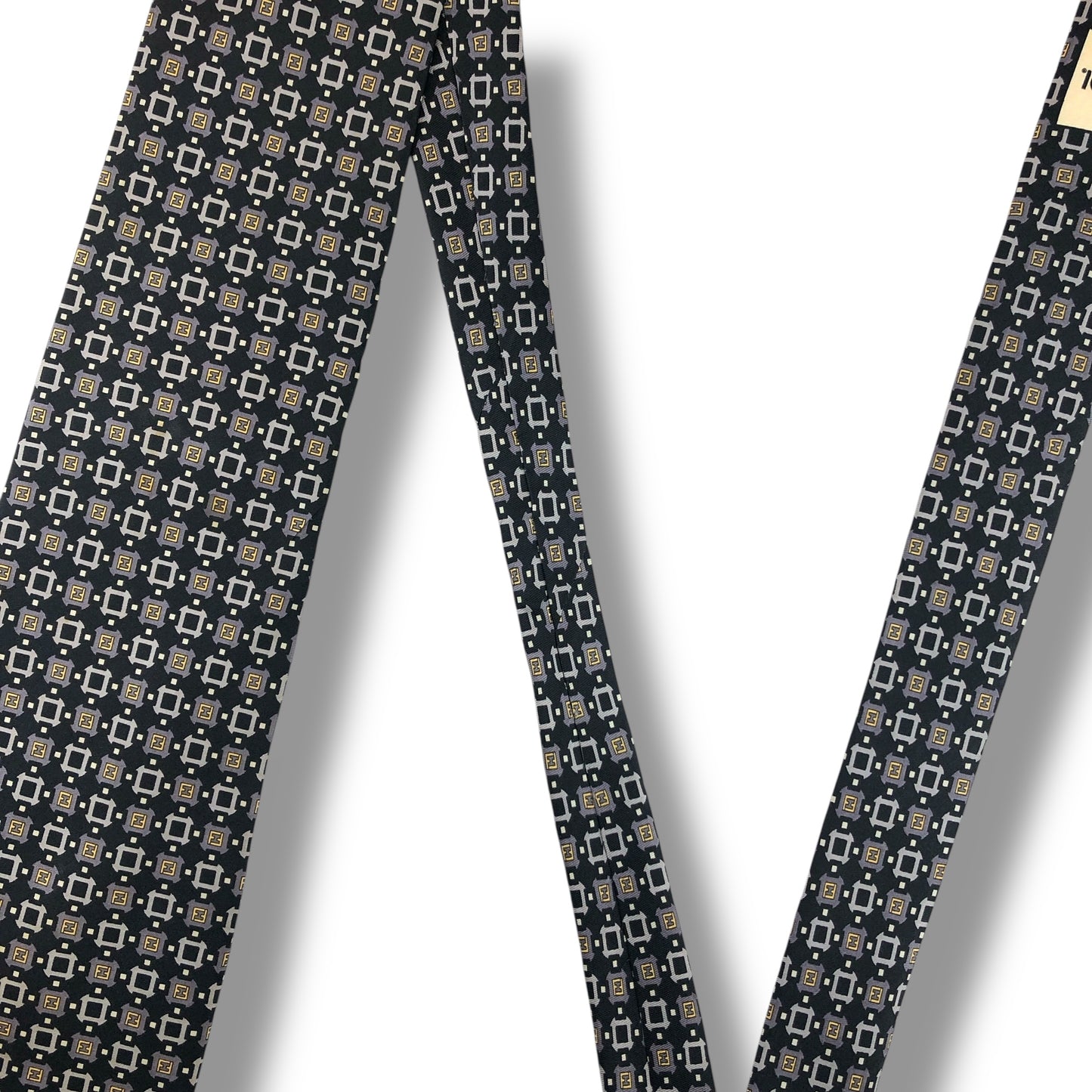 【7856】良品！フェンディ　ネクタイ　ブラック系