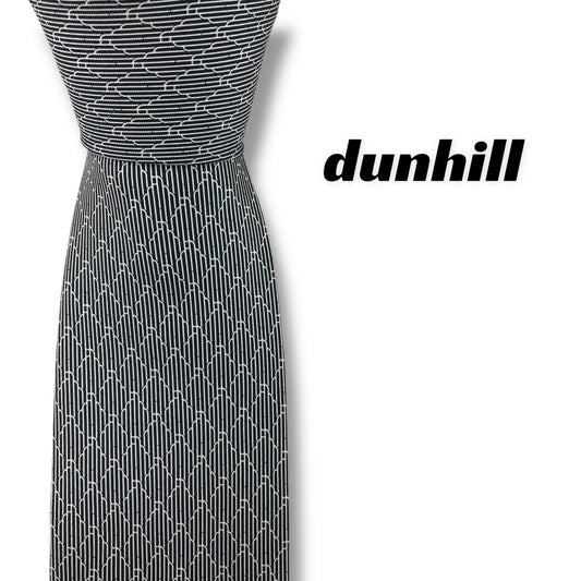 【7859】良品！ダンヒル　ネクタイ　ブラック系