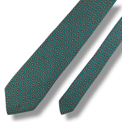 【7905】良品！サンローラン　ネクタイ　グリーン系