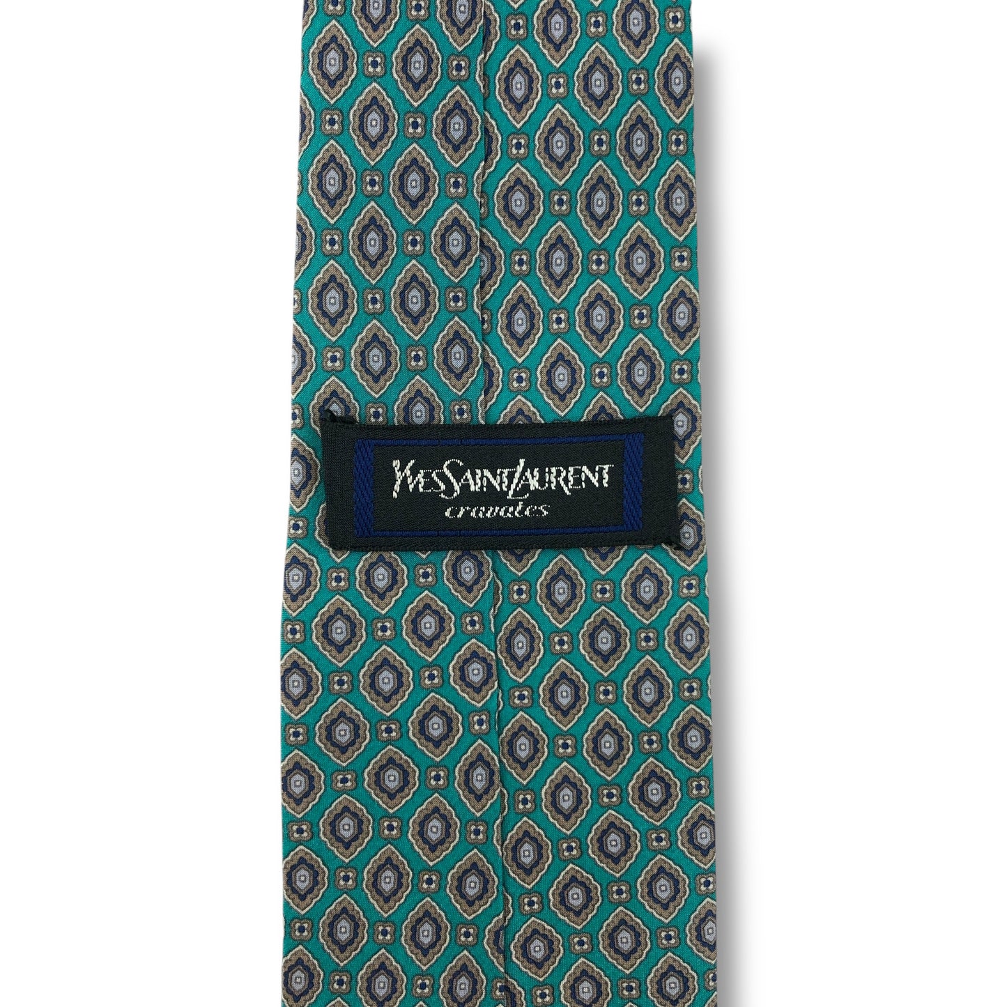 【7905】良品！サンローラン　ネクタイ　グリーン系