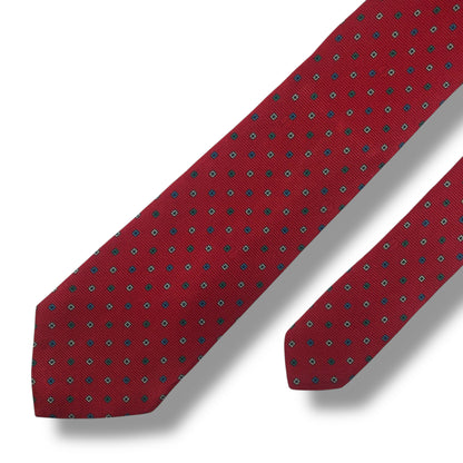 【7916】美品ー良品！ダンヒル　ネクタイ　レッド系