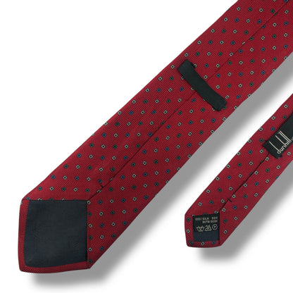 【7916】美品ー良品！ダンヒル　ネクタイ　レッド系