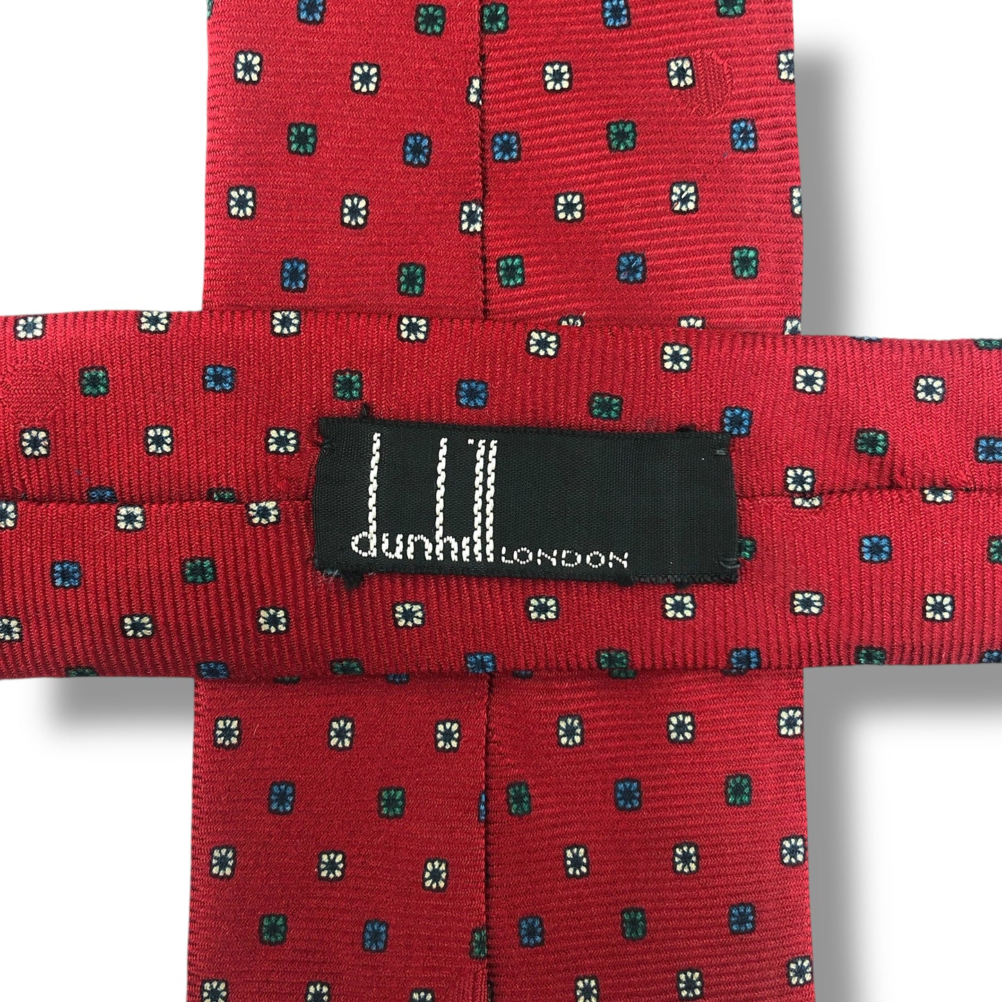 【7916】美品ー良品！ダンヒル　ネクタイ　レッド系