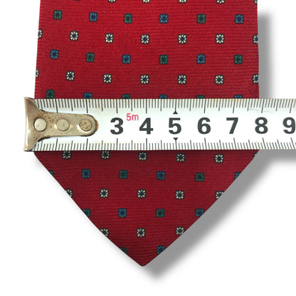 【7916】美品ー良品！ダンヒル　ネクタイ　レッド系