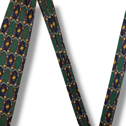 【7925】良品ー可品！ダンヒル　ネクタイ　グリーン系