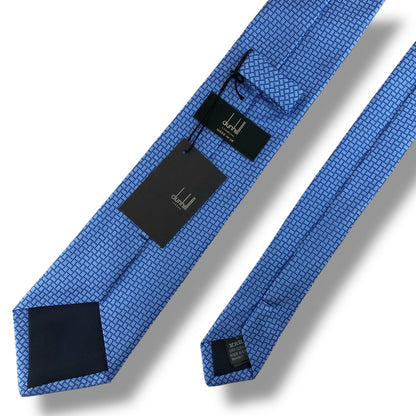 【7930】未使用保管品　ダンヒル　ネクタイ　ブルー系