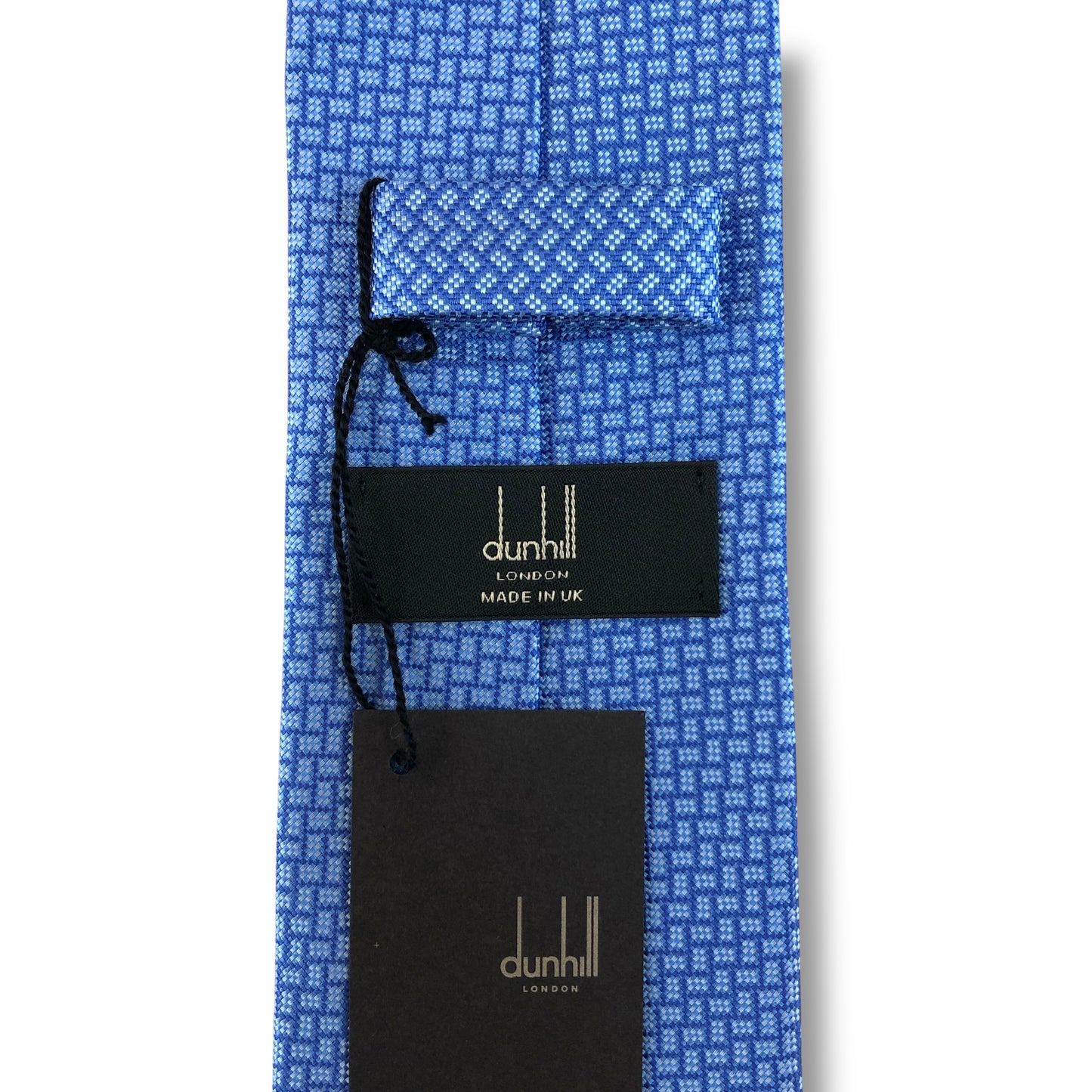 【7930】未使用保管品　ダンヒル　ネクタイ　ブルー系