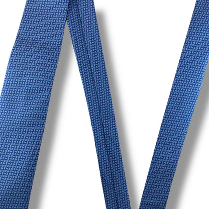 【7930】未使用保管品　ダンヒル　ネクタイ　ブルー系