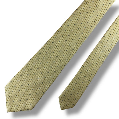 【7939】美品！フェンディ　ネクタイ　ゴールド系　FF柄