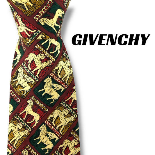 【7941】美品！ジバンシー　ネクタイ　ボルドー系