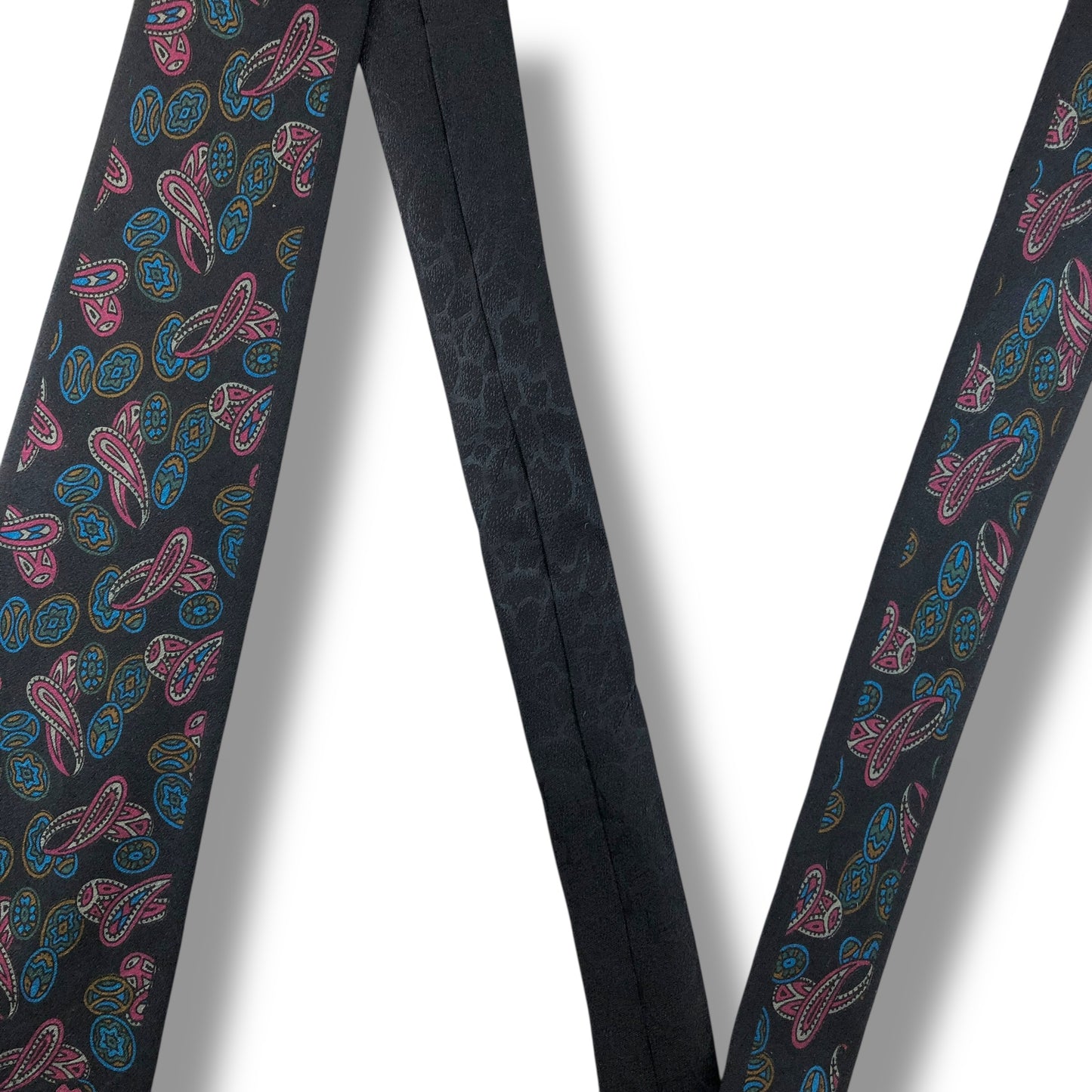 【7960】良品！ミラショーン　ネクタイ　ブラック系