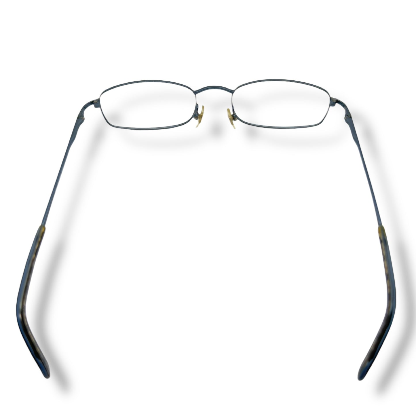 【164】美品ー良品！バーバリー　メガネ　水色系　フレームのみ