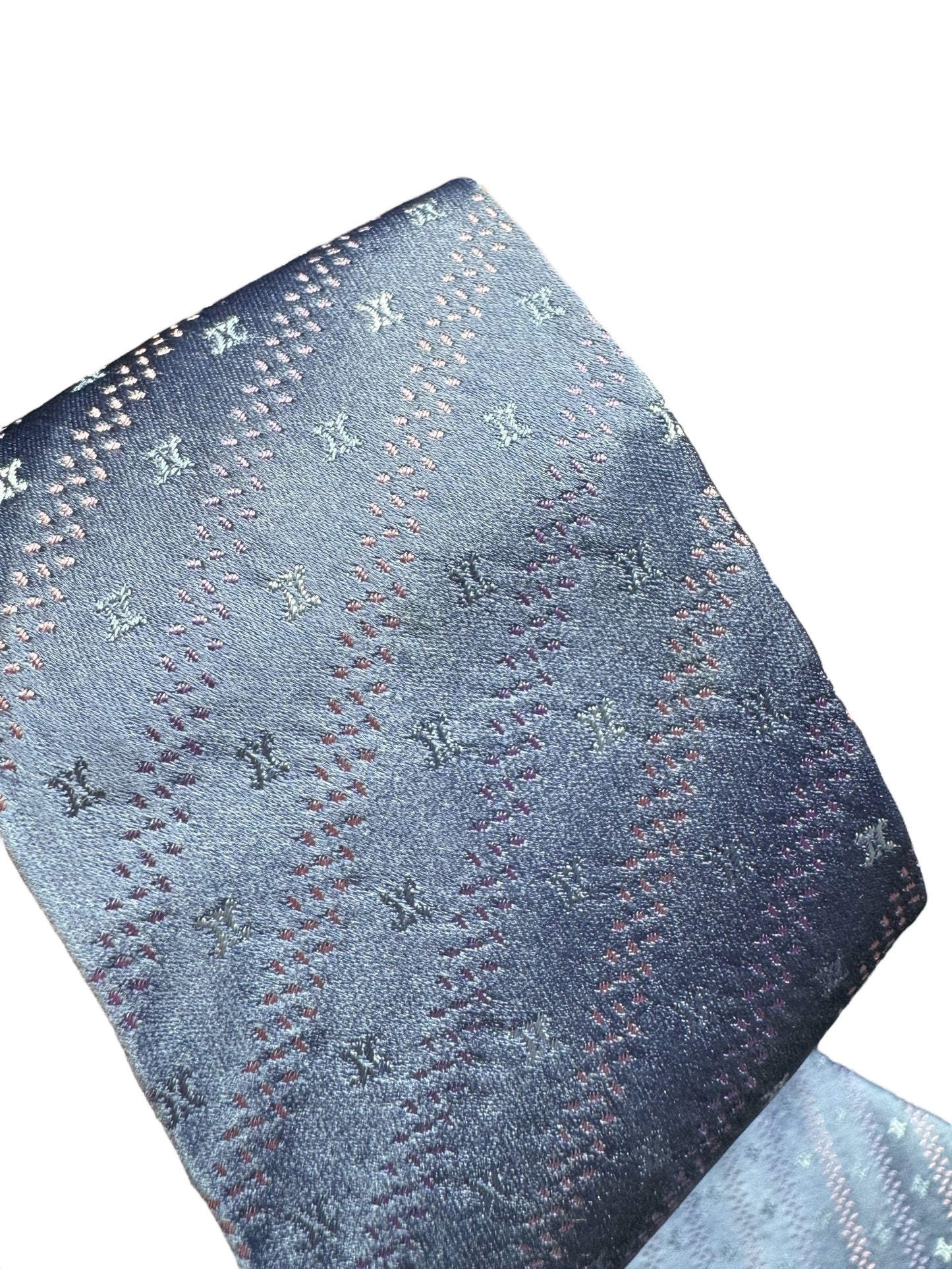 Maintenance [7418] Good condition! Celine tie, blue 