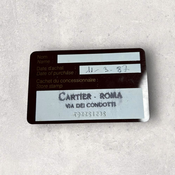 【良品】Cartier 財布　マストライン　札入れ　ボルドー