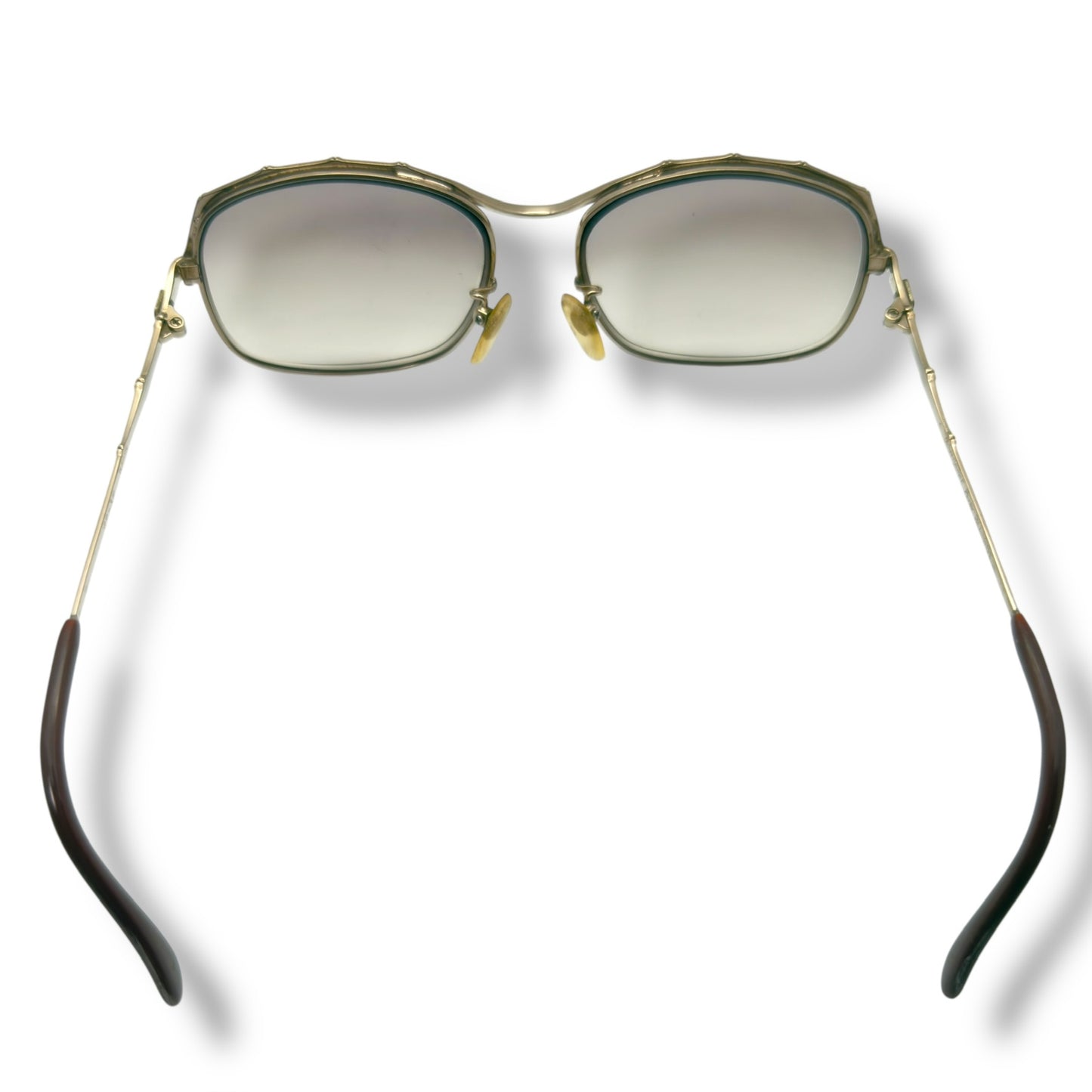 【157】良品！イブサンローラン　メガネ　ゴールド系