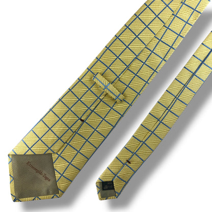 【8000】美品！エルメネジルドゼニア　ネクタイ　イエロー系