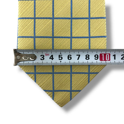 【8000】美品！エルメネジルドゼニア　ネクタイ　イエロー系