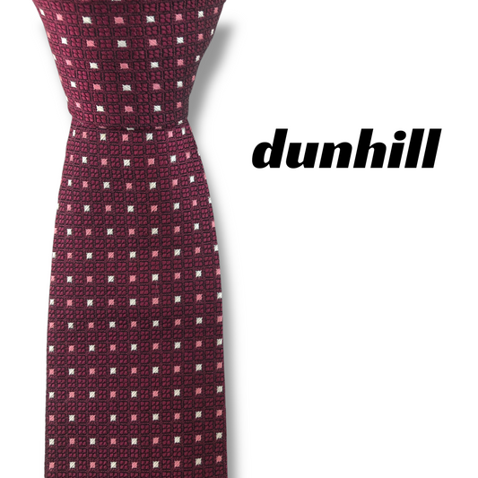 【8007】美品！ダンヒル　ネクタイ　ボルドー系