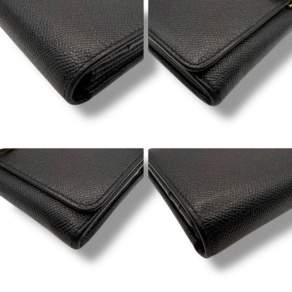 【美品】ブルガリ　長財布　ブラック系　ビーゼロワン　ロゴクリップ